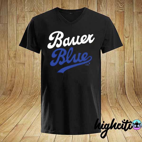 Los Angeles Trevor Bauer Blue shirt