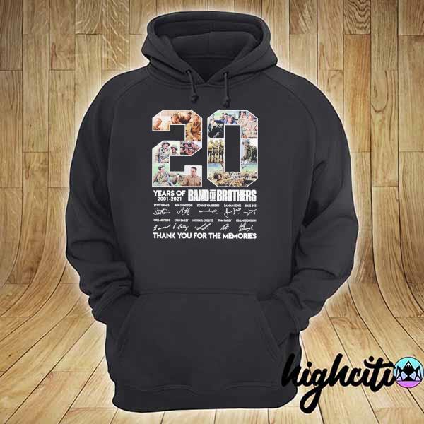 Official 20 Years Of Band Of Brothers Signatures Thank You For The Memories Shirt hoodie