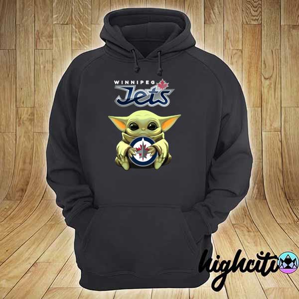 Official Baby Yoda Hug Winnipeg Jets Shirt hoodie