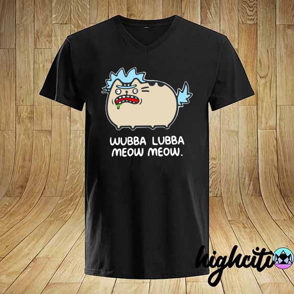 Official Rick and Morty Pusheen For Wubba Lubba Meow MeoW Shirt