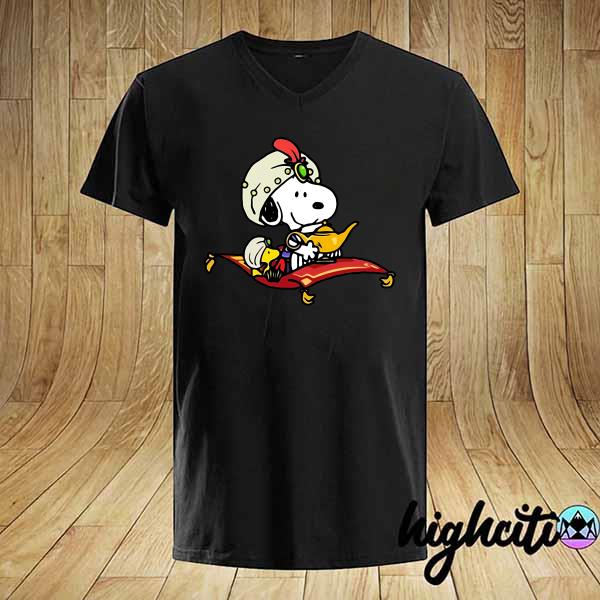 Official Snoopy Mixed Aladdin Tee Shirt A Whole New World Shirt