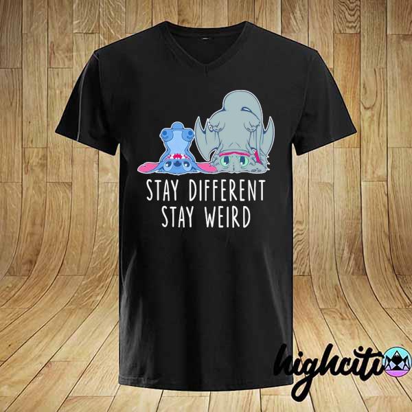 Official Toothless And Stitch Stay Different Stay Weird Shirt