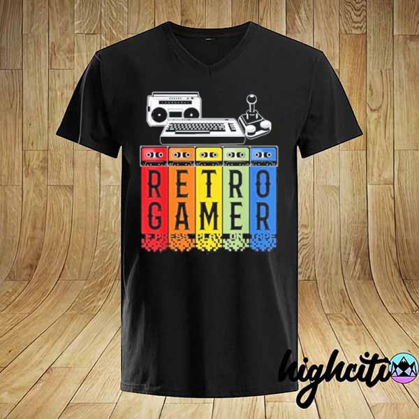 Retro Gamer Classic Press Play On Tape Hot Shirt