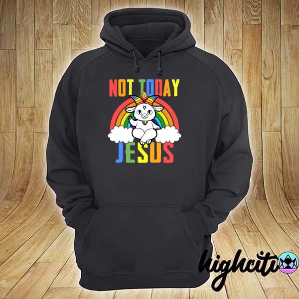 Satan Baphomet Lgbt Not Today Jesus Shirt hoodie