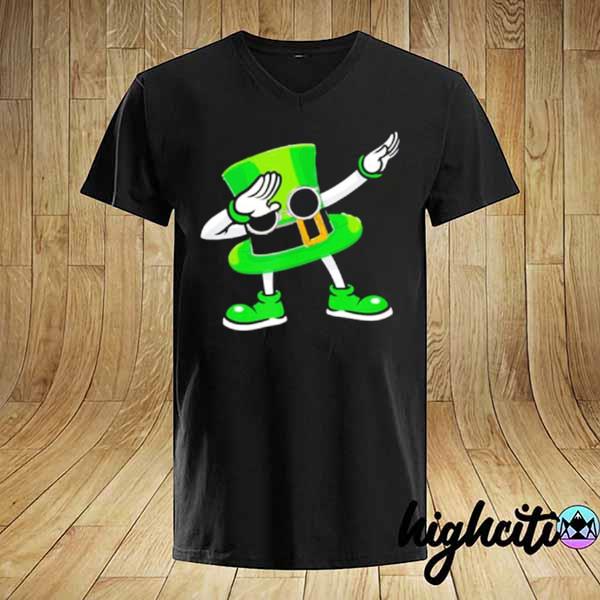 St Patrick's Day Dabbing Leprechaun Hat Boys Kids Men Gifts shirt