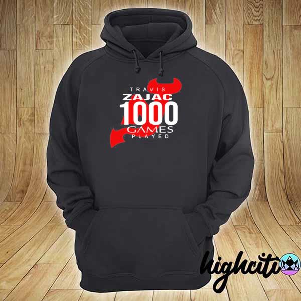 Travis Zajac 1000 Game Played Shirt hoodie