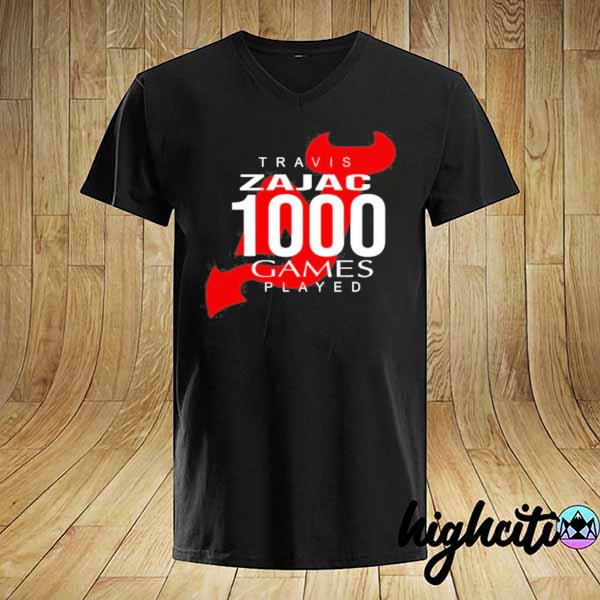 Travis Zajac 1000 Game Played Shirt