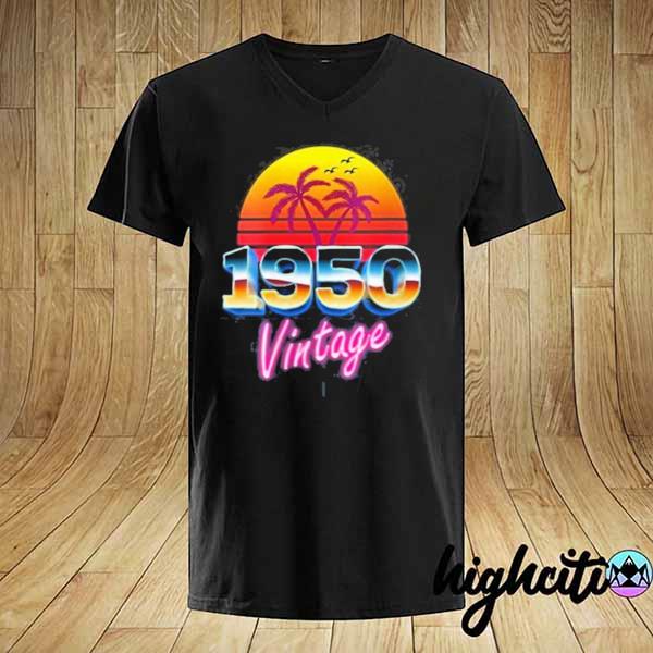 Vintage 1950 Retro 80’s Style 71th Birthday Gift Hot Shirt