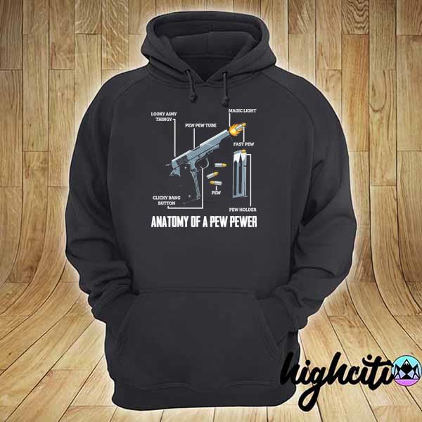 Anatomy of a pew pewer gun bullet armed s hoodie