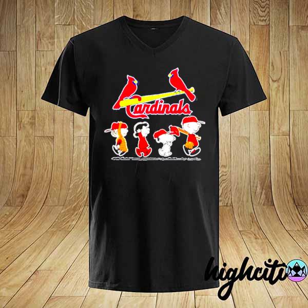 Cardinals football snoopy charlie and friends shirt