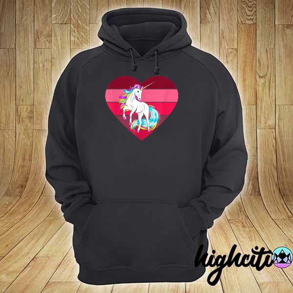 Girls Unicorn Sunset Shirt hoodie