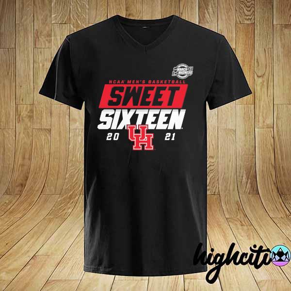 Houston Cougars 2021 NCAA Men's Basketball Tournament March Madness Sweet 16 Bound High Post T-Shirt