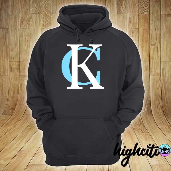 Kc Baby Blue & Royal Blue Kansas City Letters Kc Local s hoodie