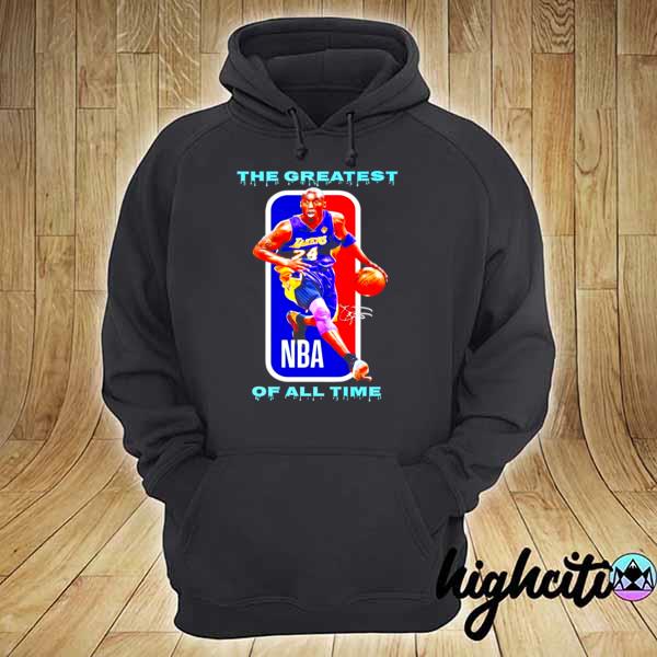 Kobe bryant the greatest of all time nba signatures s hoodie