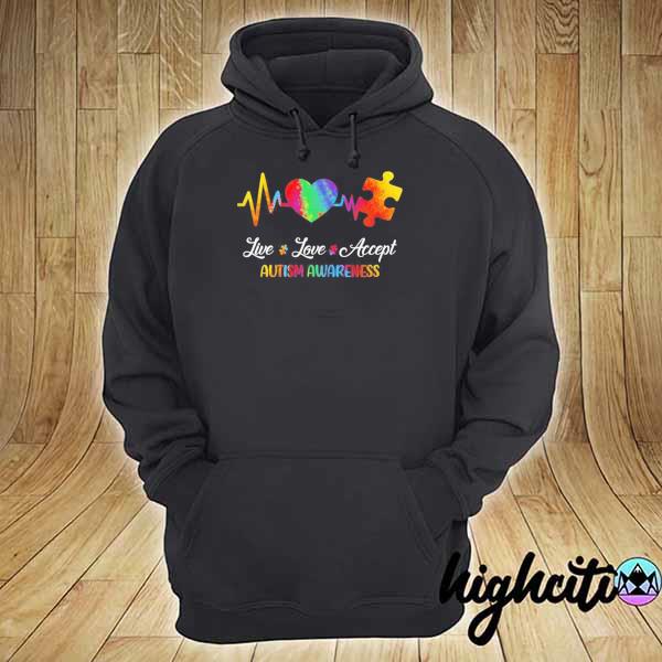 Live love accept autism awareness– autism youth s hoodie