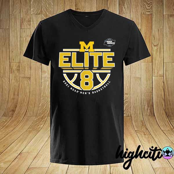 Michigan Wolverines 2021 NCAA Men's Basketball Tournament March Madness Elite 8 Bound Tri-Blend T-Shirt