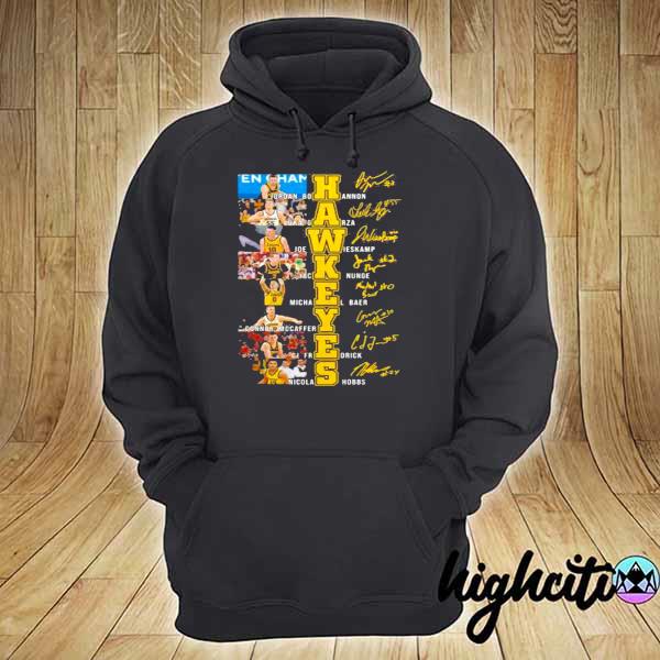 Name and signature player team hawkeyes hoodie