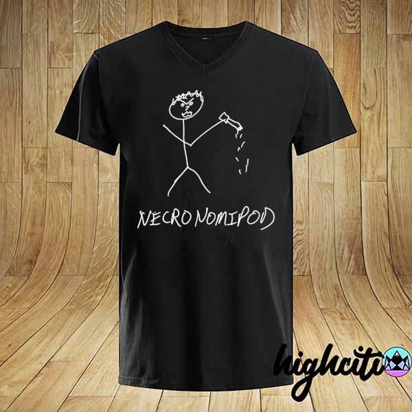 Necronomipod stick figure mike shirt