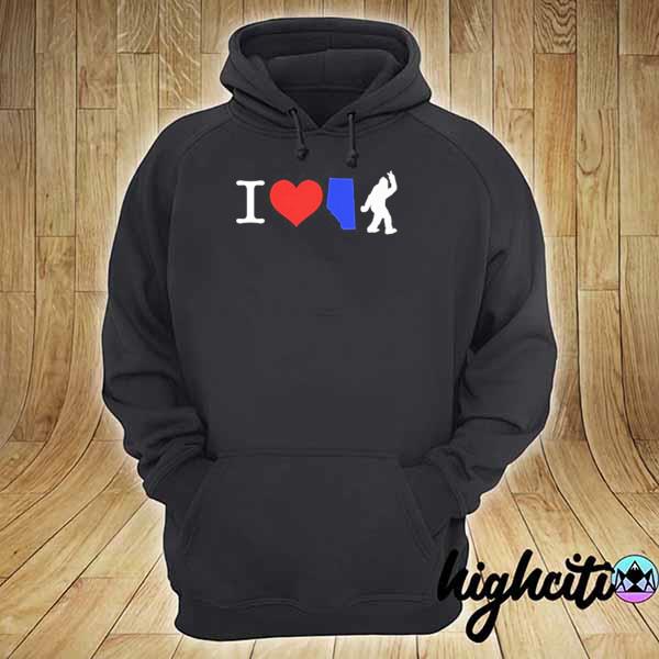 Official Ableg I love alberta bigfoot 2021 s hoodie