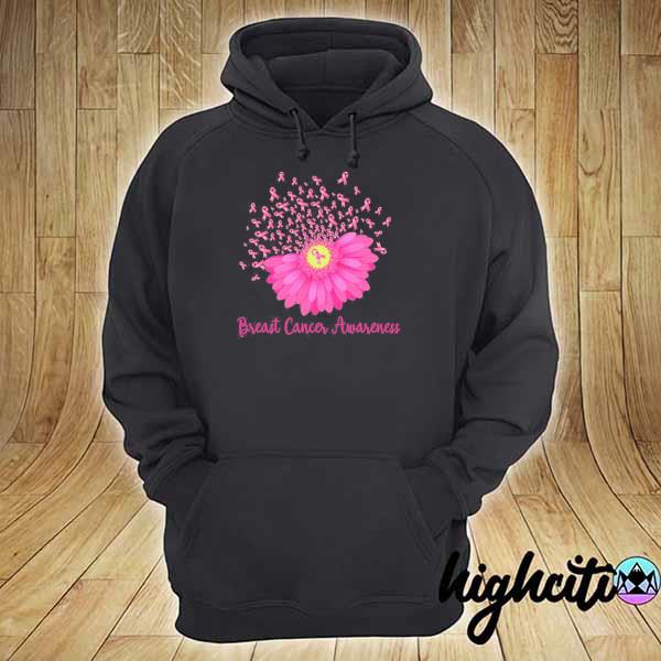 Pink daisy I wear pink breast cancer awareness s hoodie