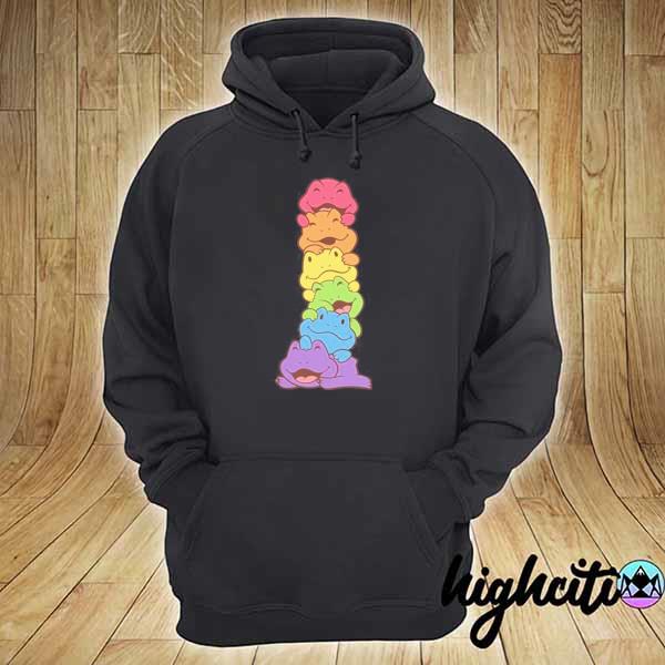 Rainbow Gay Kawaii Frog Anime Art Cute LGBTQ Shirt hoodie