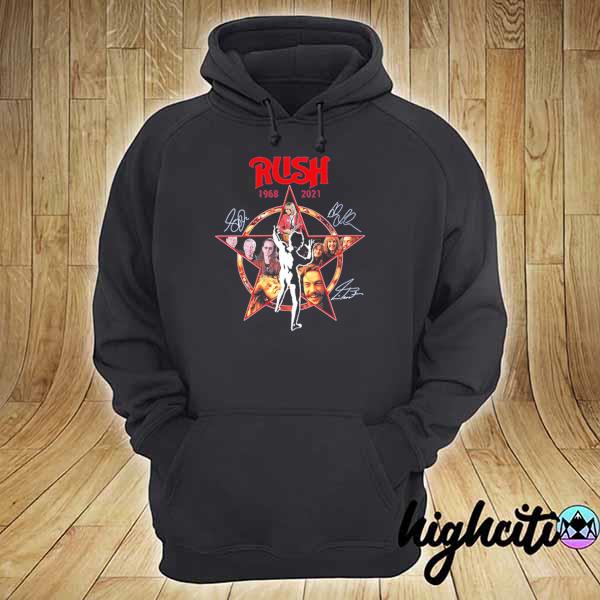 Rush 1968 - 2021 Signatures logo s hoodie