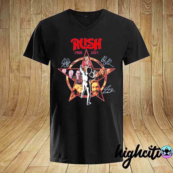 Rush 1968 - 2021 Signatures logo shirt