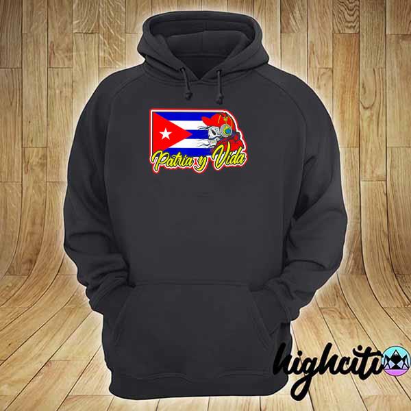 Skull Patria Y Vida Cuba Libre Flag hoodie