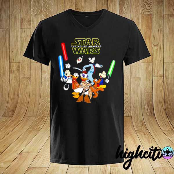 Star Wars The Mouse Awaken Mickey Donald Disney Shirt