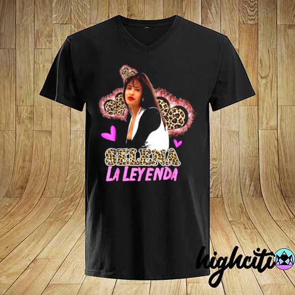 Awesome selenas quintanilla leopard love retro music shirt