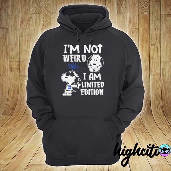 Awesome snoopy nasa i'm not weird i'm limited edition hoodie