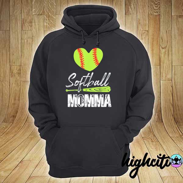 Awesome softball momma catcher pitcher mothers day us 2021 hoodie