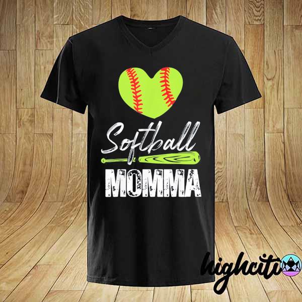 Awesome softball momma catcher pitcher mothers day us 2021 shirt