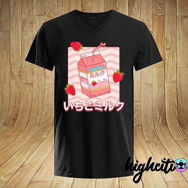 Awesome strawberry milk cute milk shirt