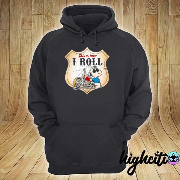 Awesome this is how i roll police motorcycle snoopy hoodie