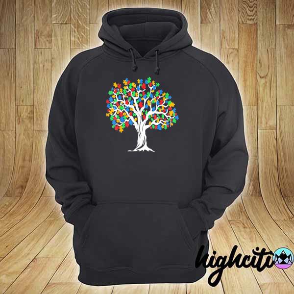 Awesome tree of life autism awareness month funny asd supporter gift hoodie