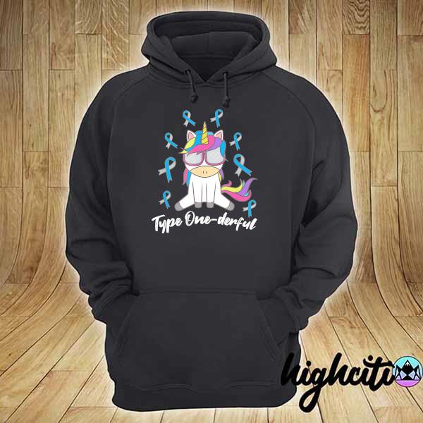 Awesome unicorn type one - derful hoodie