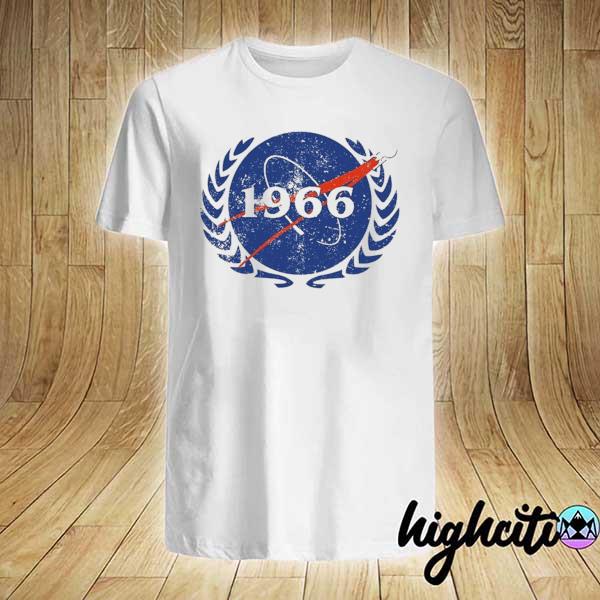 Blue Spaceship 1966 NASA Shirt