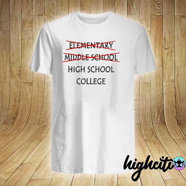 Elementary Middle School High School 2021 Junior High Graduation Shirt