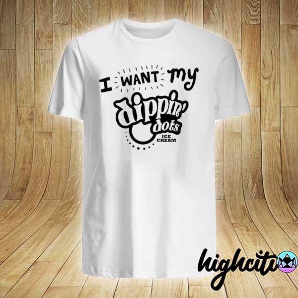 I Want My dippin’ dots ice cream Coloring Book Style Shirt