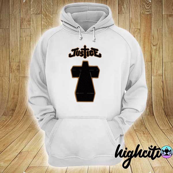 Justice cross album cover hoodie