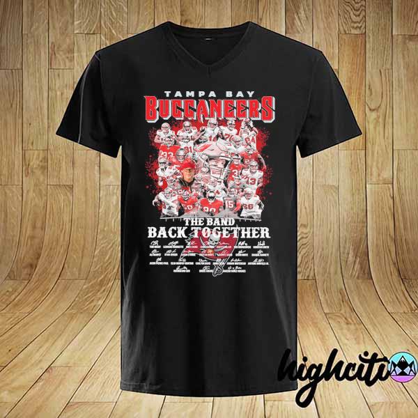 Original tampa bay buccaneers the band back together signatures shirt