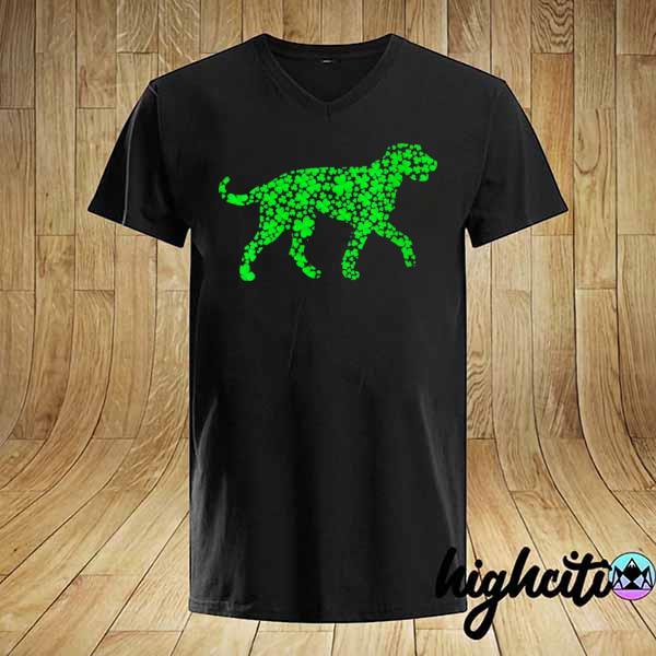 Shamrock leaf irish wolfhound dog st. patrick's day shirt