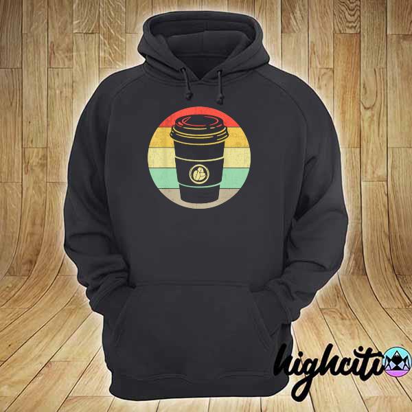 Vintage paper cup of coffee for any coffee hoodie