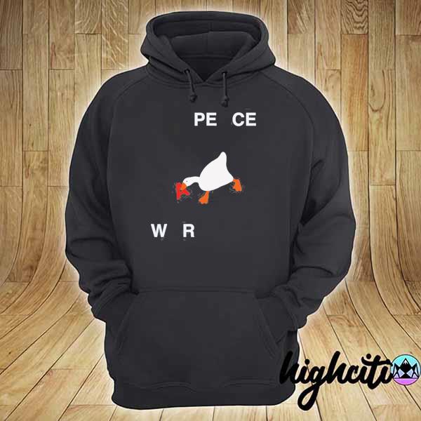 War peace duck goose rebel funny indie minimal ironic s hoodie