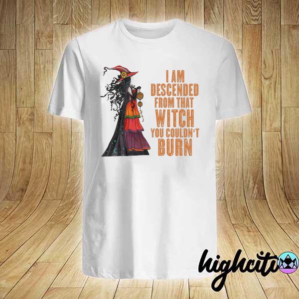 Witch I Am Descended From That Witch You Couldn't Burn Shirt