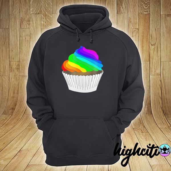 2021 lgbt cupcake rainbow color icing lgbtq hoodie