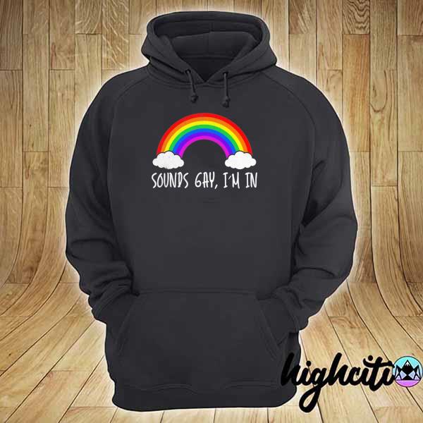 2021 lgbt pride funny sounds gay i'm in lgbt rainbow flag hoodie