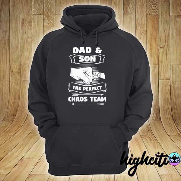 Dad son a perfect chaos team fathers day hoodie