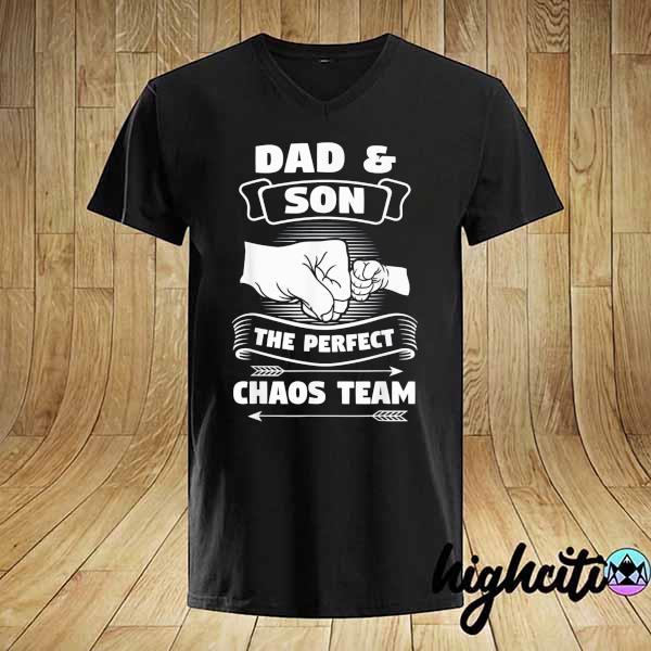 Dad son a perfect chaos team fathers day shirt